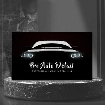 car auto detail cleaning wash service business card