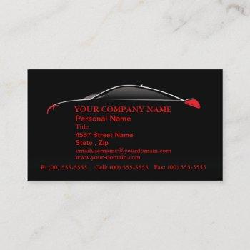 car automotive service sales business cards
