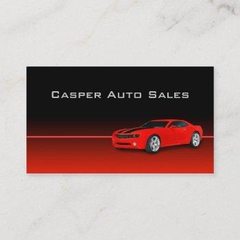car dealer business card