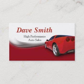 car detailer and service business card