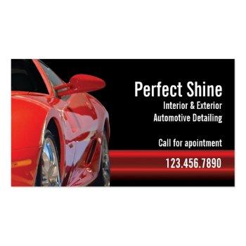 Small Car Detailing Business Card Front View
