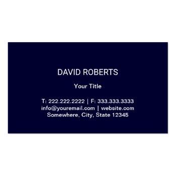 Small Car Washing Auto Detailing Automotive Navy Blue Business Card Back View