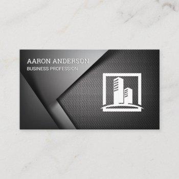 carbon fiber metallic background | realtor business card