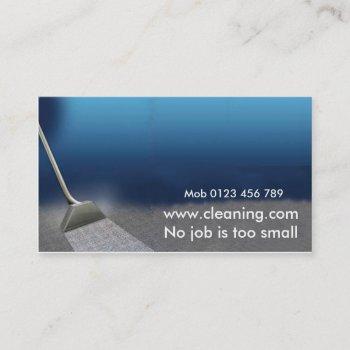 carpet cleaning business card