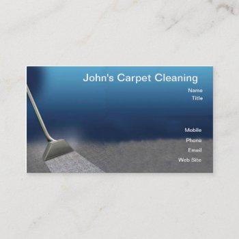 carpet-cleaning business card