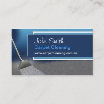 carpet-cleaning business card