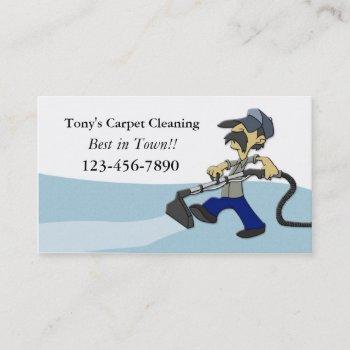 carpet cleaning business card