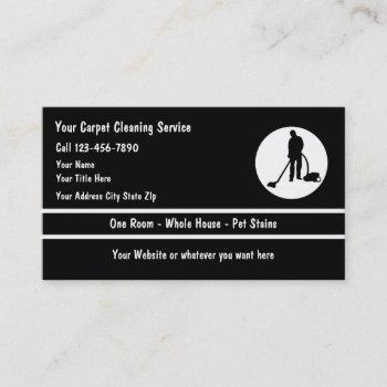 carpet floor cleaning business cards