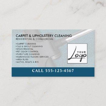 carpet & upholstery professional cleaning service  business card