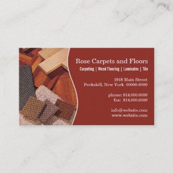 carpets and floors business card