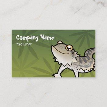 cartoon bearded dragon / rankin dragon business card