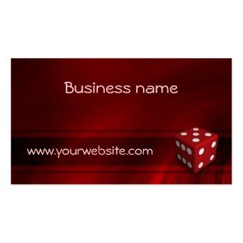 Small Casino Chip Business Card Templates Front View