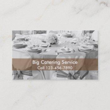 catering service business card