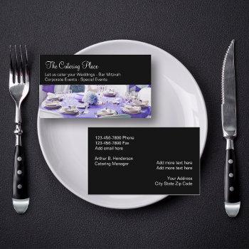 catering services businesscards business card