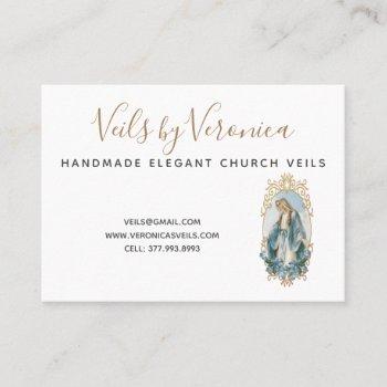 catholic virgin mary religious christian business  business card
