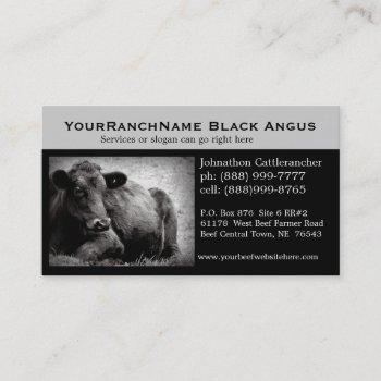 cattle ranch or beef related business cards