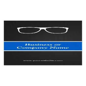 Small Certified Optometrist Optical Creative Innovative Business Card Back View
