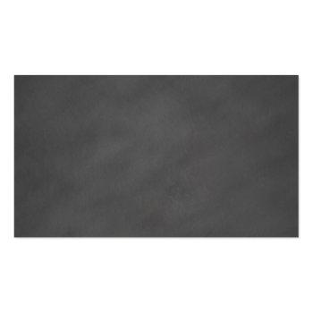 Small Chalkboard Gray Background Grey Chalk Board Black Business Card Front View