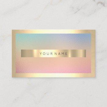 champaign gold frame metallic ombre luxury vip business card