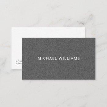 charcoal gray wool masculine business cards