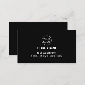 charity organization logo, organizer  business card