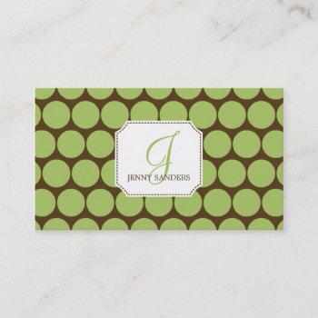 charming dots business cards - groupon