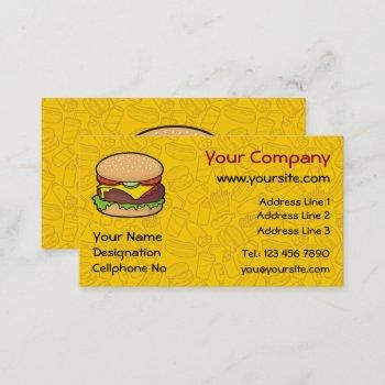 cheeseburger business card