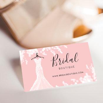 chic & stylish wedding dress bridal boutique business card