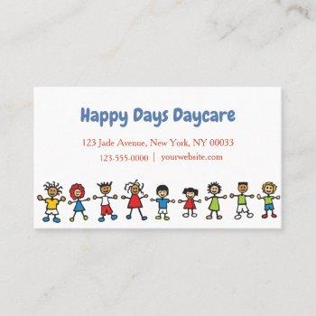 childcare daycare babysitter business card