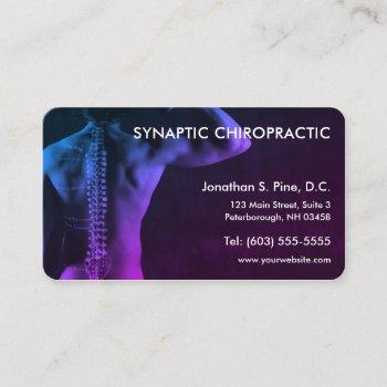 chiropractor chiropractic business cards