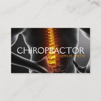 chiropractor, chiropractic, health business card