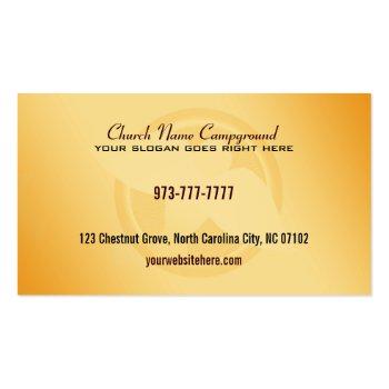 Small Christian Business Cards Footprints Back View