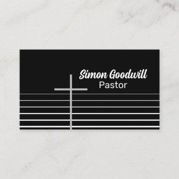 christian pastor business cards | simple elegant