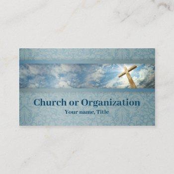 christianity-religious cross business card