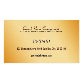 Small Church Business Cards Back View