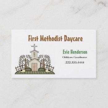 church daycare business card
