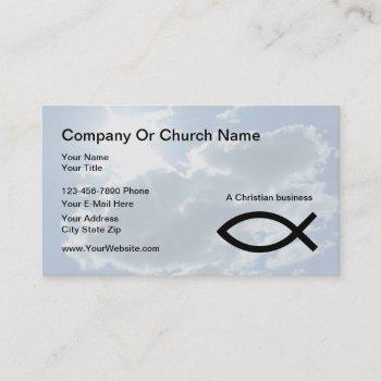church or christian business cards