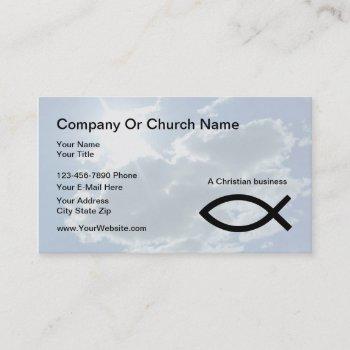 church or christian business cards