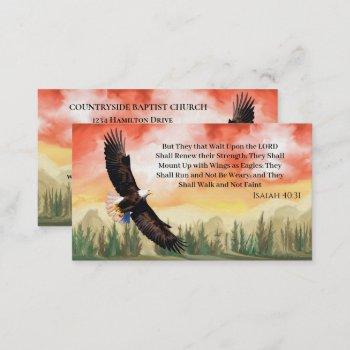 church pastor christian scripture scenic  business card