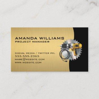 circular saw | power drill business card
