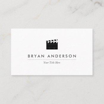 clapperboard business card