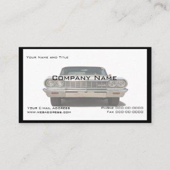 classic car collector business card