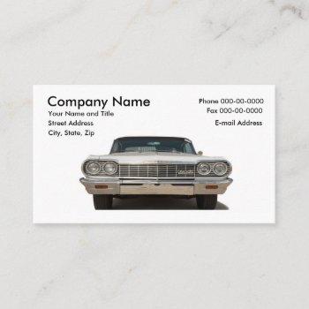 classic car collector business card