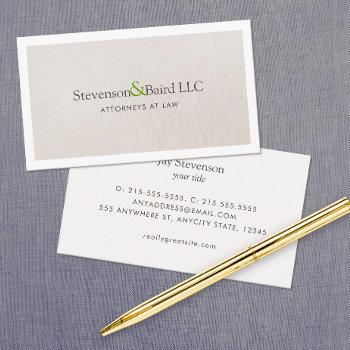 classic law practice attorney professional business card