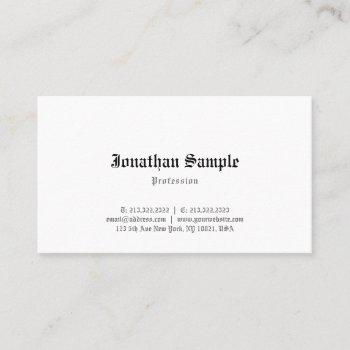 classic old english text template nostalgic retro business card