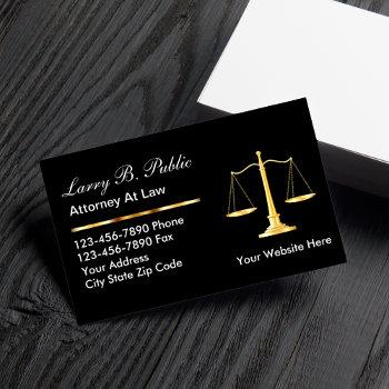 classy attorney business cards