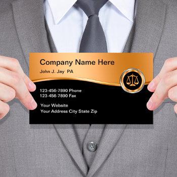 classy attorney design business cards