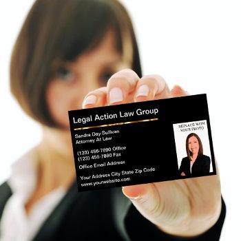 classy attorney law office business cards