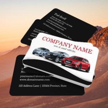 classy auto sales car dealer dealership business card