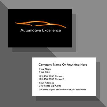 classy automotive services business card